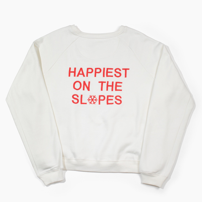 Happiest on the Slopes® Skiing Snowboarding Sweatshirt-gallery-33455063957664