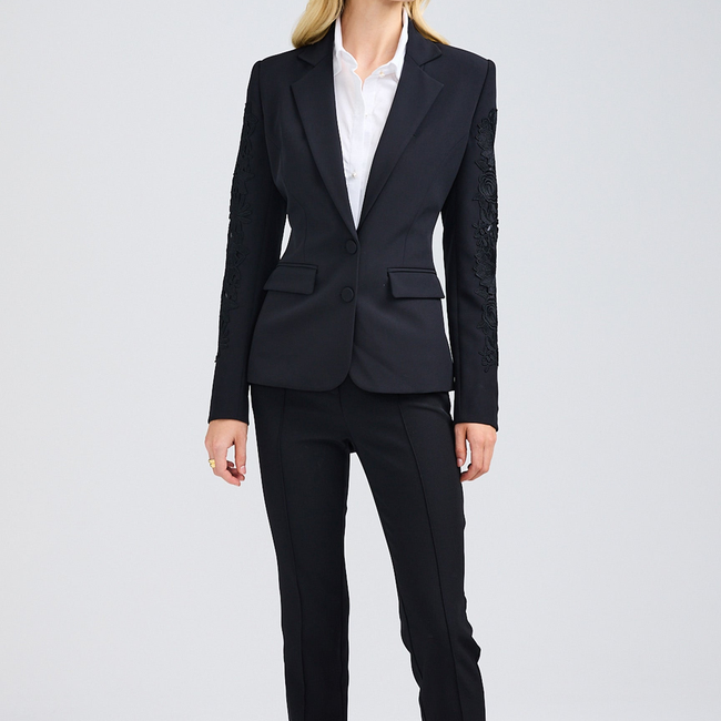 Venturi Lace Combo Blazer-gallery-42933072822522