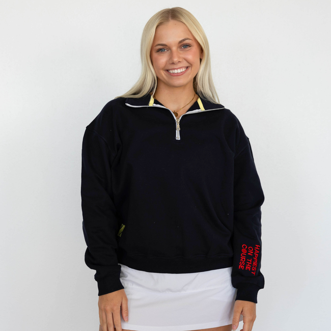 Happiest on the Course® Quarter Zip Golf Sweatshirt-gallery-38935914053792