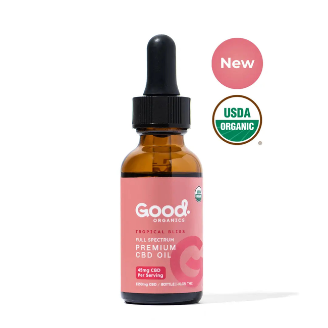 USDA Organic Tropical Bliss Tincture - 900mg & 1350mg THC-gallery-58306534768949