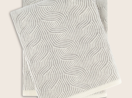 Tribeca Brioche Cable Cashmere Throw