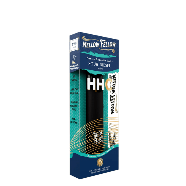 HHC Premium 2ml Disposable Vape - Sour Diesel (Sativa)-gallery-37327734407374