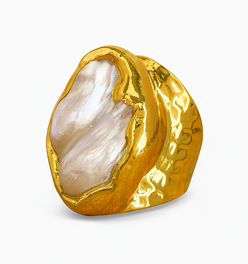 Baroque Pearl Cocktail Ring