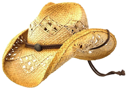 Deadwood Trading Hat Company Sonoma - Raffia Straw Cowboy Hat