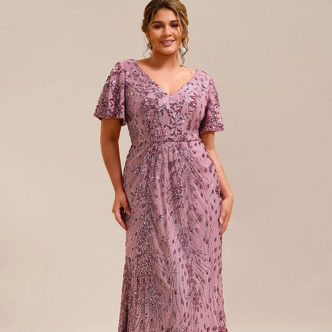 pretty PALMER|Plus Size Sequin Mermaid Formal Dress-gallery-34041154109514