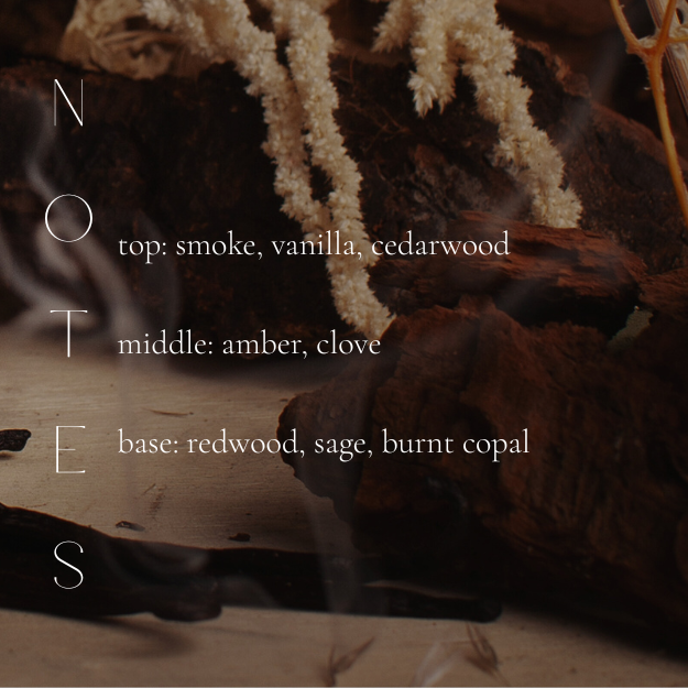 SMOKED VANILLA & REDWOOD CANDLE-gallery-40819698303138