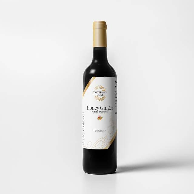 The name of the product on the page is "Honey Ginger White Balsamic Vinegar".-gallery-0