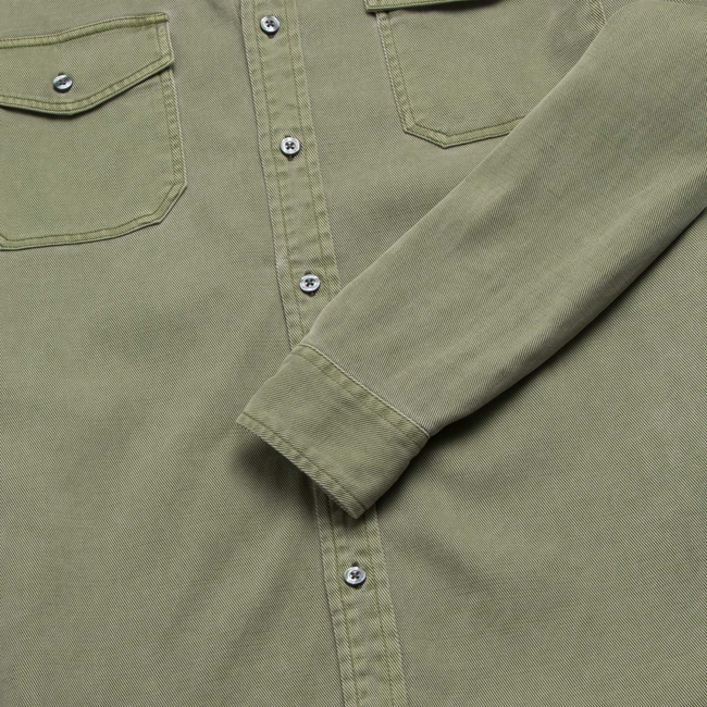 Jeb Tencel Shirt - Lichen Green-gallery-44067650896130