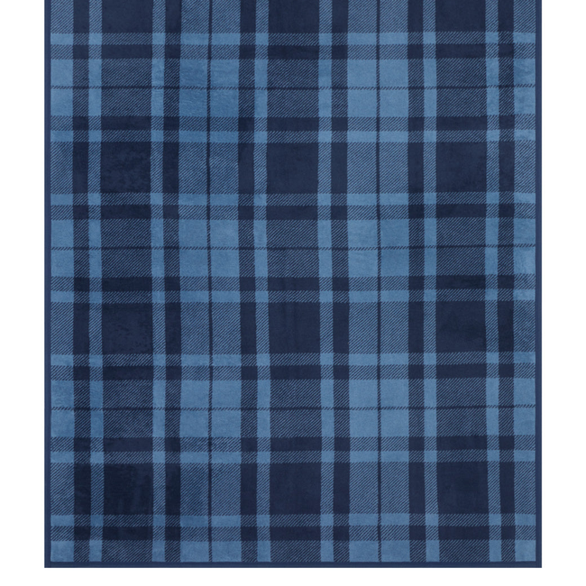 Cabin Plaid Cornflower Blanket-gallery-35574615244973