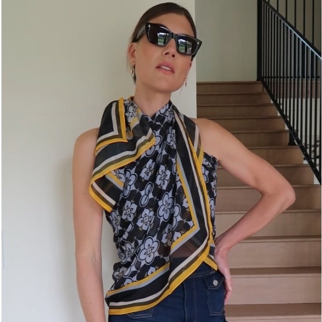 Mosaic Silk Pareo - Extra Large-gallery-55127970578749