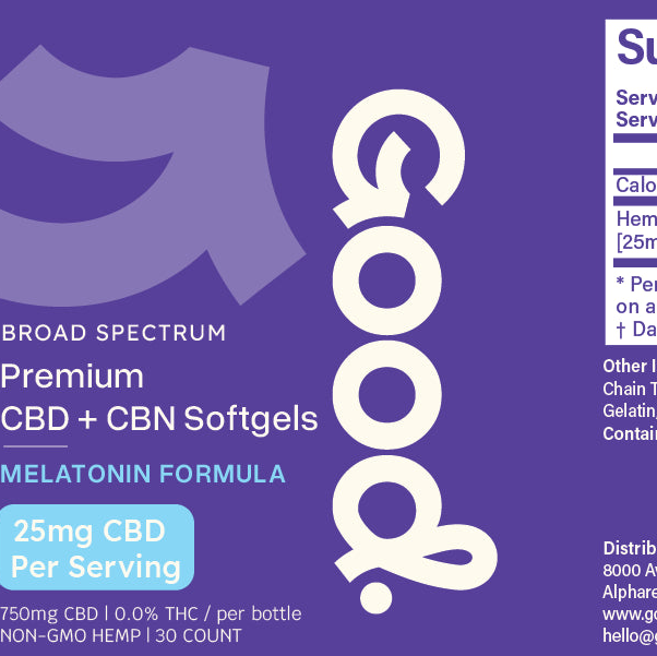 CBD Sleep Softgels with CBN - 25mg-gallery-58303092949301