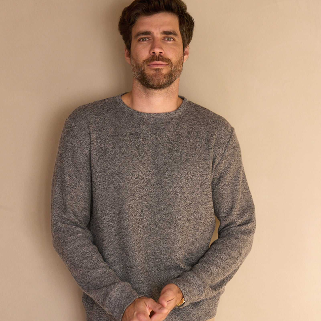 Butch Cashmist Crewneck - Charcoal Heather-gallery-44122822803714