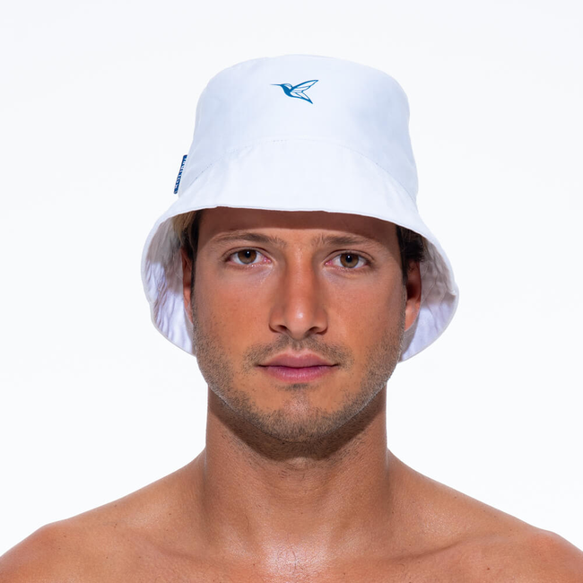 Mens Bucket Hat | 100% Cotton Twill | White-gallery-37538006401181