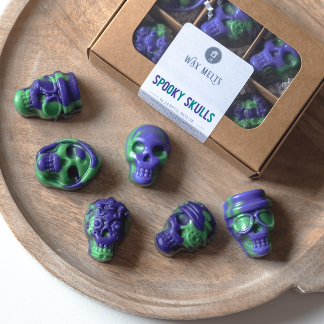 Halloween Wax Melts Spooky Skulls | Fall Tarts Pack of 6-gallery-29667873914950