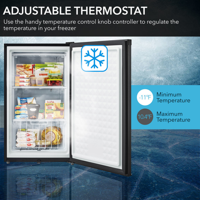 Whynter 3.0 cu ft Energy Star Upright Freezer in Black CUF-301BK-gallery-46828509004024