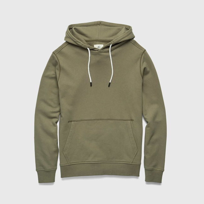 Marine French Terry Hoodie - Lichen Green-gallery-44025292849410
