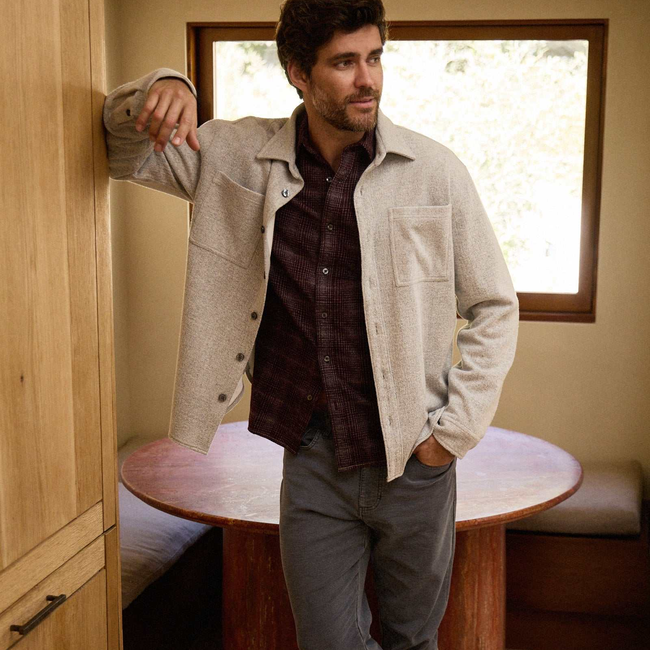 Louis Soft Textured Overshirt - Heather Grey-gallery-44122794721538