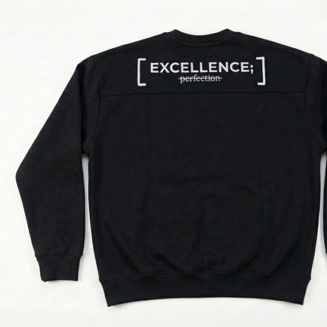 Excellence, Not Perfection Crewneck-gallery-46486736437502