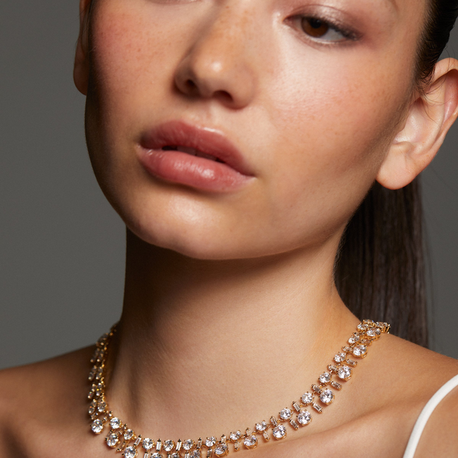 STELLAR CZ BOLD COLLAR NECKLACE-gallery-48486047252739