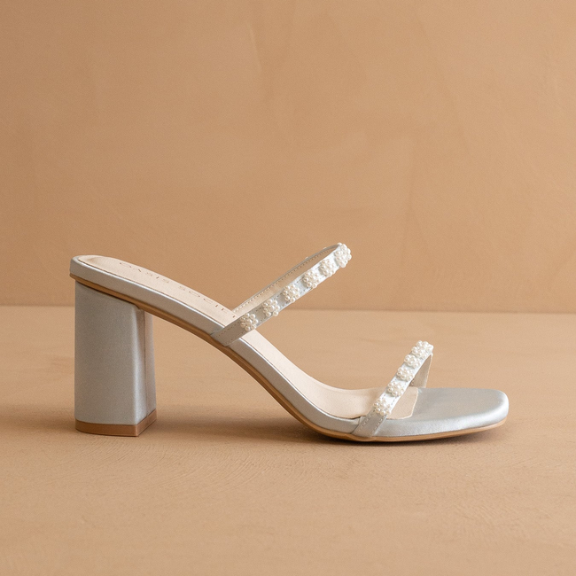 The Phoebe | Something Blue Beaded Strap Heel – Bridal & Occasion-gallery-42229787787441