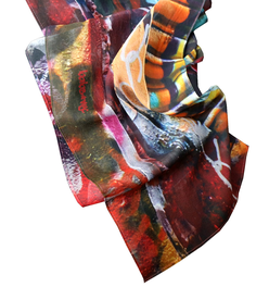 Babs Street Art Silk Scarf