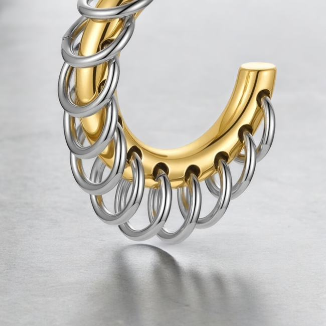 On Edge Luxe Hoop Gold-gallery-42555846361338