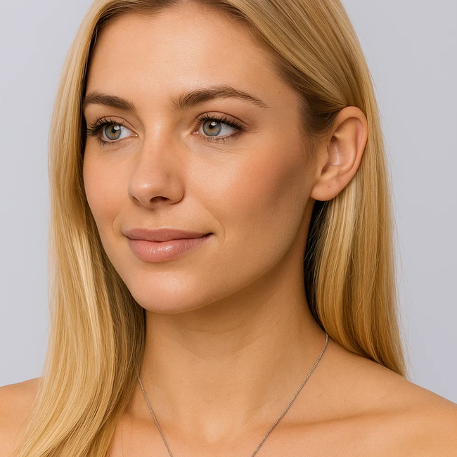 Two Carat Halo Cubic Zirconia Pendant Necklace-gallery-31572669988922