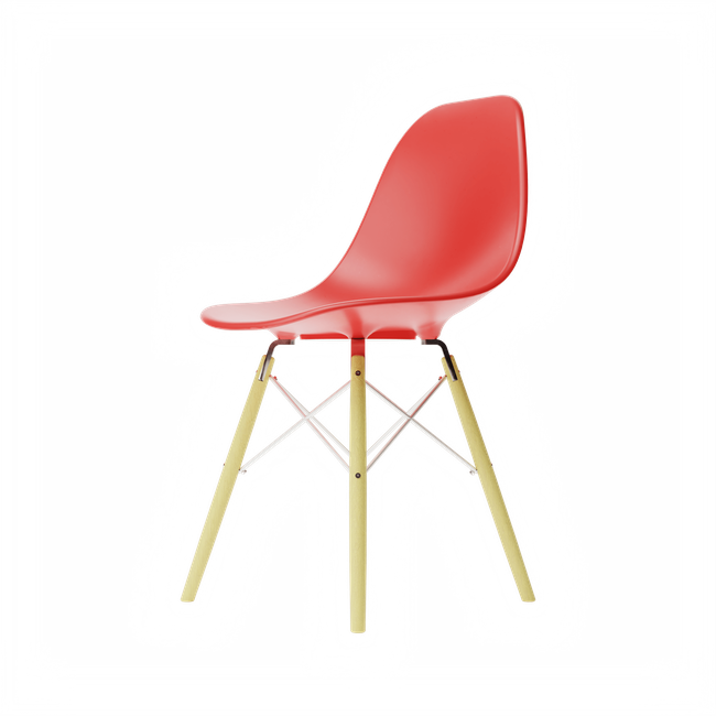 Red Orange MicroShell Chair™-gallery-47792330244382