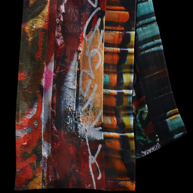Babs Street Art Silk Scarf-gallery-49406565089576