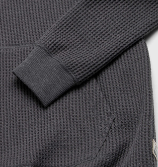 Ivan Waffle Thermal Hoodie - Charcoal Heather