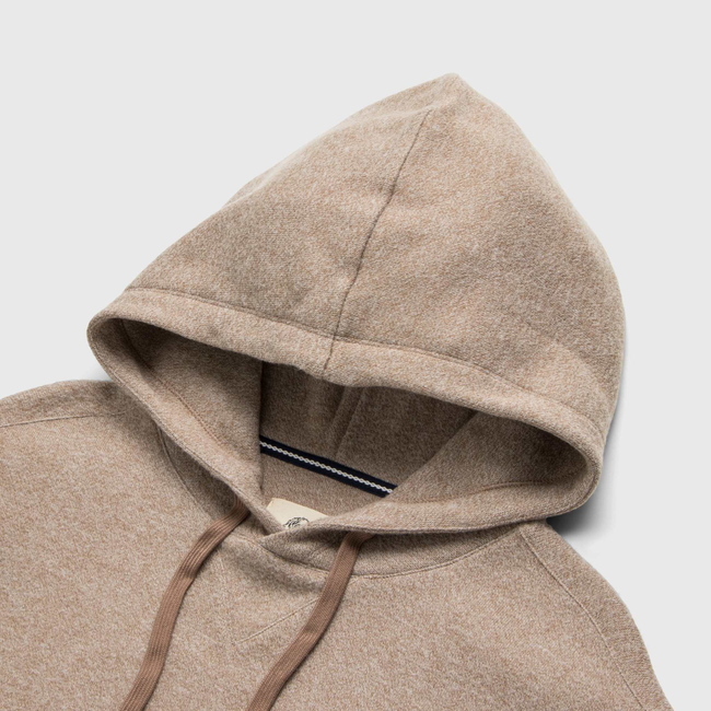 Justin Cashmist Fleece Hoodie - Camel Heather-gallery-44025291079938