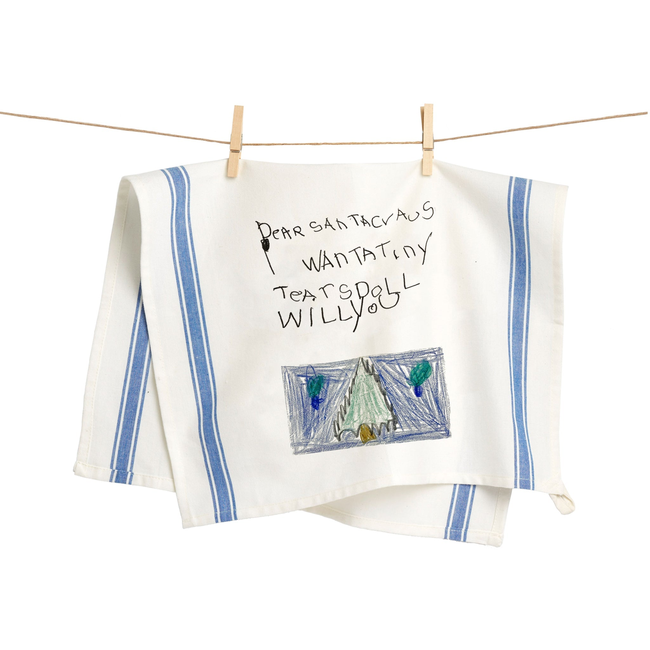 Blue Striped Custom Kids Artwork Towel-gallery-38233197347039