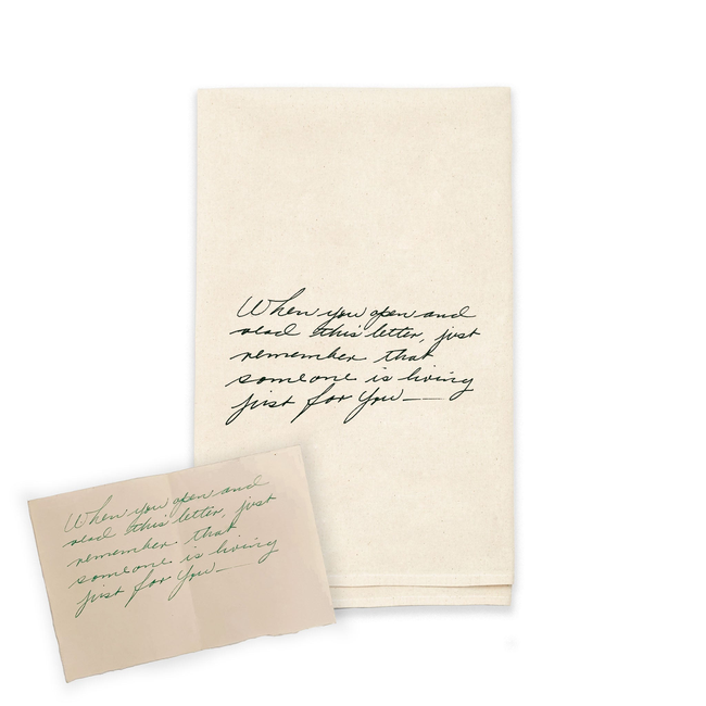 Natural Cotton Custom Handwritten Letters Towel-gallery-38233210585311