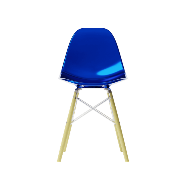 Metallic Blue MicroShell Chair™-gallery-47786857136414