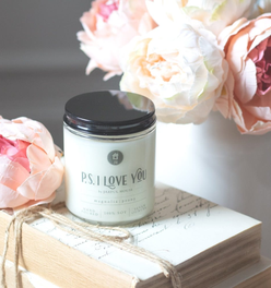 Soy Candle Magnolia + Peony PS I LOVE YOU