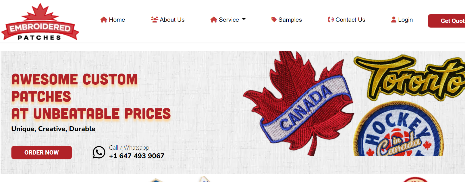 Embroidered Patches Canada