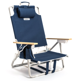 Escapes Backpack Beach Chair, Nautical Navy