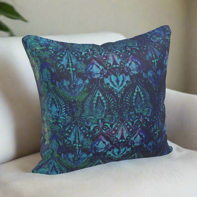 Luxury Paisley Pillow - Neela Blue-gallery-33203123683441