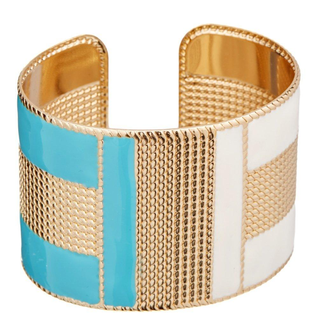 Cuff Bracelet  with Ceramic Colors