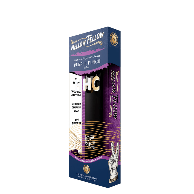 HHC Premium 2ml Disposable Vape - Purple Punch (Indica)-gallery-37327736340686