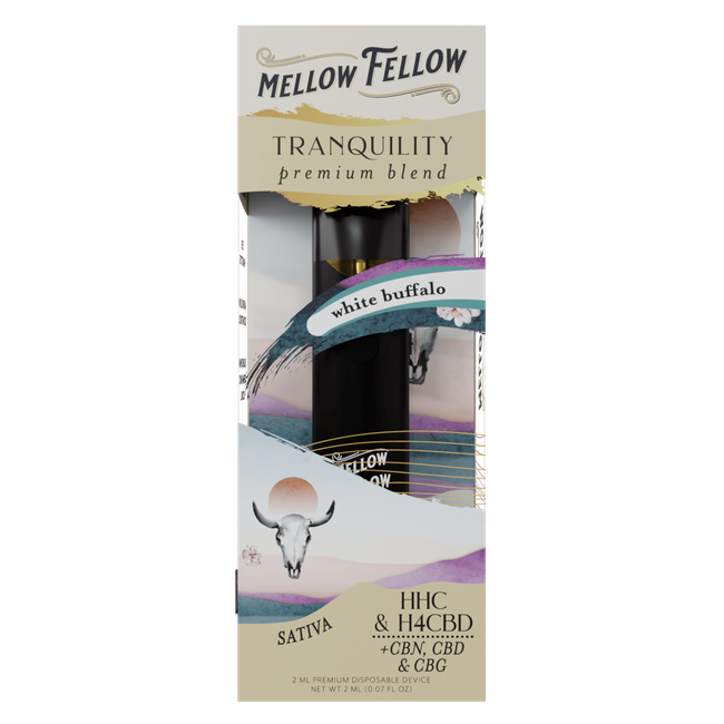 Tranquility Blend 2ml Disposable Vape - White Buffalo (Sativa)-gallery-36592759570638