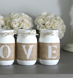 Pure White Valentine's Day Home Decor - Two Sided