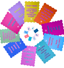 MAHJONG SHUFFLE CARD  |  Scalloped Edges & Bright Colors  |  Sized to Store with League Cards