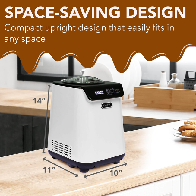 Whynter ICM‑128WS Upright Automatic Ice Cream Maker 1.28  Qt White Edition-gallery-47954565857528