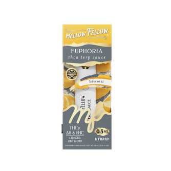 Euphoria Blend 0.5ml Terp Sauce Disposable Vape - Biscotti (Hybrid)