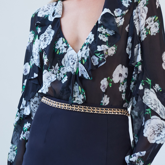 Nikali Floral Wrap Bodysuit-gallery-44954339082490