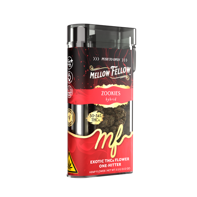 THCa 3.5g Exotic Flower + One Hitter - Zookies (Hybrid)-gallery-38348606865614