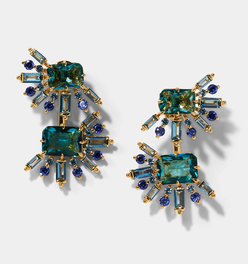 STELLAR HALO MULTI STONE JACKET EARRINGS