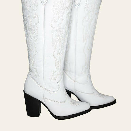 Aspen White Wide Calf Boots-gallery-38281966977248