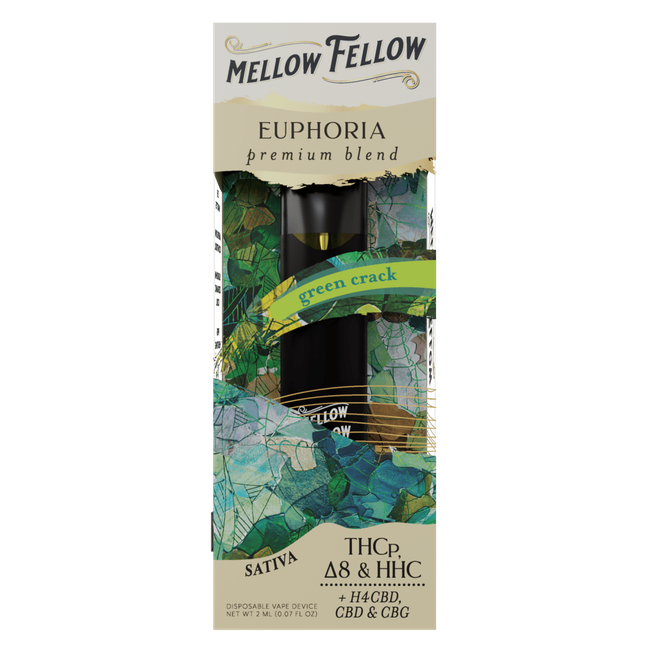 Euphoria Blend 2ml Disposable Vape - Green Crack (Sativa)-gallery-36335896101070